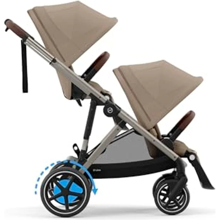 Cybex eGazelle S, Kinderwagen mit E-Antrieb, Wiegefunktion und großem Einkaufskorb – Bild 9