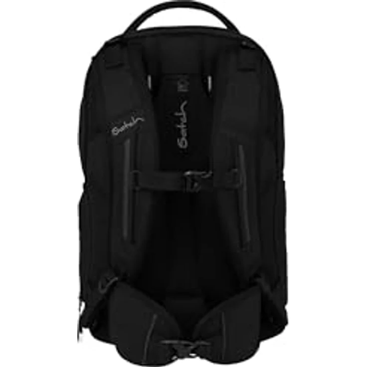 Satch match plus Schulrucksack, erweiterbar auf 35 Liter, ergonomisch, mit reflektierenden Elementen, schwarz – Bild 4