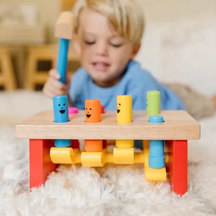 Melissa & Doug Luxuswerkbank Zum Hämmern Und Klopfen | Lernspielzeug | 2+ Years| Geschenk für Jungen oder Mädchen – Bild 8