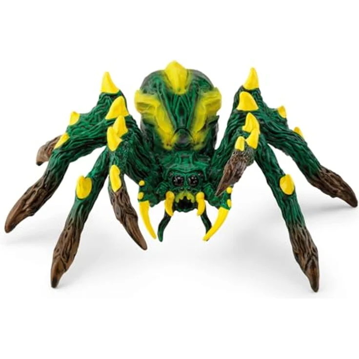 Schleich BattleCave Dschungeltarantel, Schleich Eldrador Creature mit gelb-grüner Färbung, kombinierbar mit anderen BattleCaves, 15 cm Kantenlänge – Bild 7