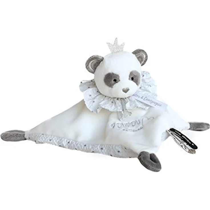 Doudou et Compagnie DC3536 ATTRAP-Reve - Panda-Bettdecke, grau - Plüsch in Geschenkbox, perfektes unisex Geschenk – Bild 3
