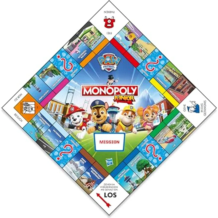 Winning Moves Monopoly junior PAW Patrol - Gesellschaftsspiel für Kinder ab 6 Jahren - Deutsch – Bild 3