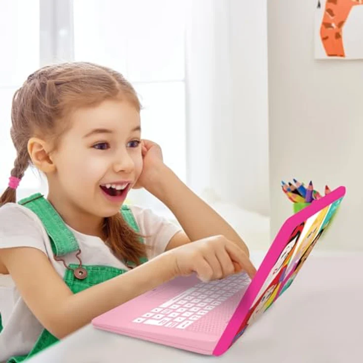 Lexibook Disney Prinzessin Lerncomputer, zweisprachiges pädagogisches Laptop mit 124 Aktivitäten in Französisch und Englisch – Bild 5