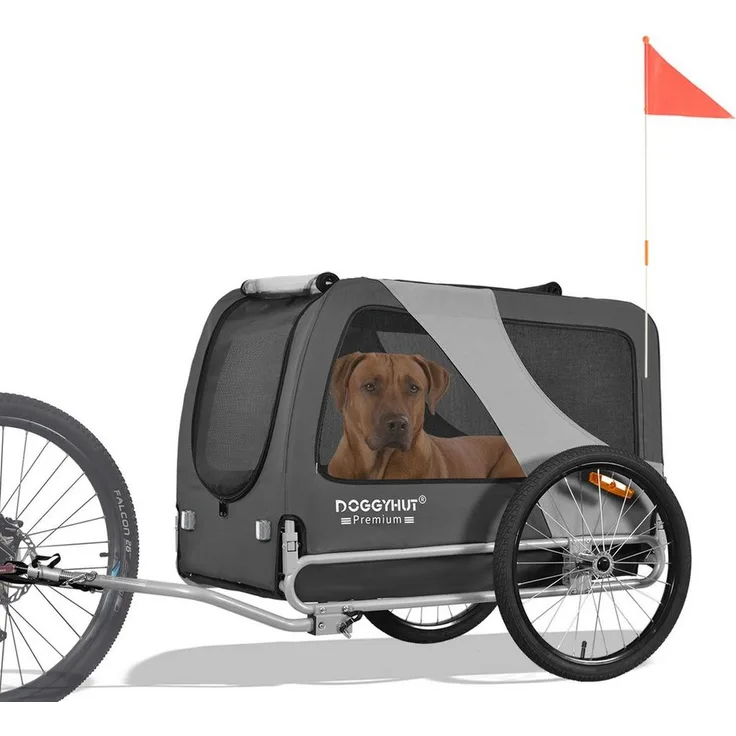 TIGGO DOGGYHUT® Premium XL Fahrradanhänger für große Hunde - Maximale Schulterhöhe: 60 cm - Preisvergleich