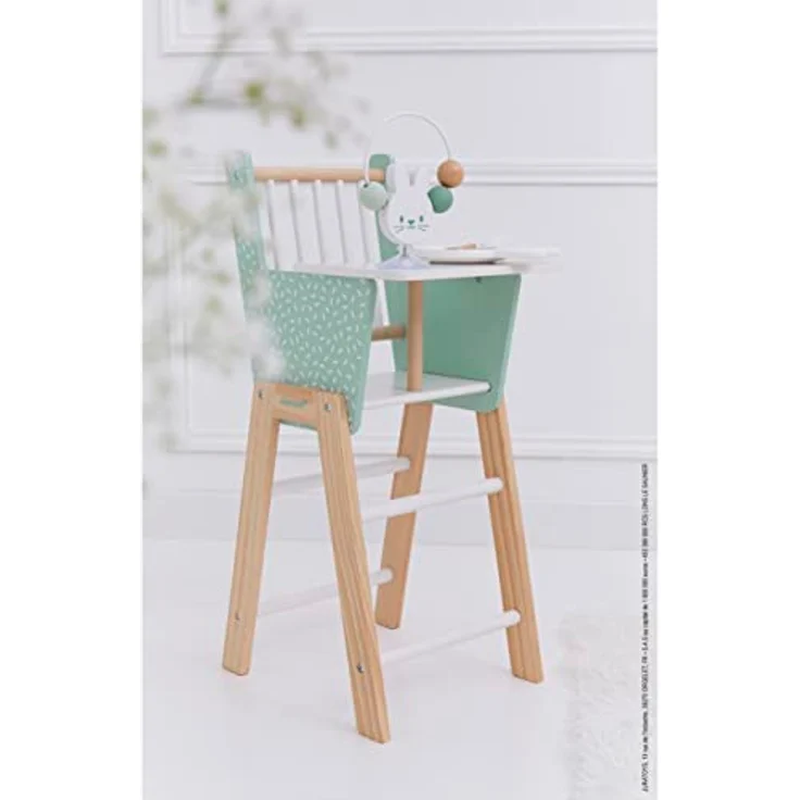 Janod Zen Hochstuhl aus FSC-Holz-Rollenspielzeug-Zubehör für Puppen bis 42 cm-Ab 3 Jahren, J05901, Grün - Preisvergleich – Bild 7