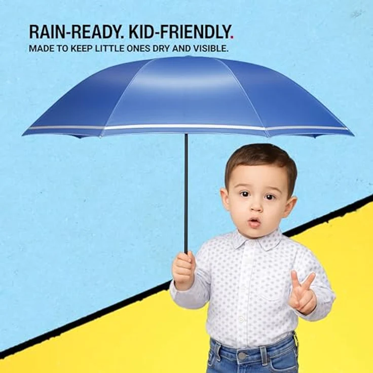 Knirps Rookie Manual Kinder Schultaschenschirm Regenschirm Taschen Kinderschirm Surf – Bild 8