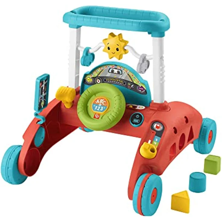 Mattel Evolutionärer Aktivitätswalker, Lauflernhilfe mit 360 Spielen und 100 Melodien, geeignet für Sitzen, Stehen und Gehen – Bild 1