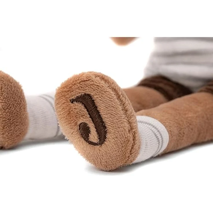 Jollein 037-001-67075 Stofftier Kuscheltier Maus Jackie braun (32 cm) – Bild 5