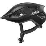ABUS Fahrradhelm Aduro 3.0 – Sportiver City-Helm für Damen und Herren – Schwarz, Größe M, mit In-Mold-Verbindung und LED-Licht-Option