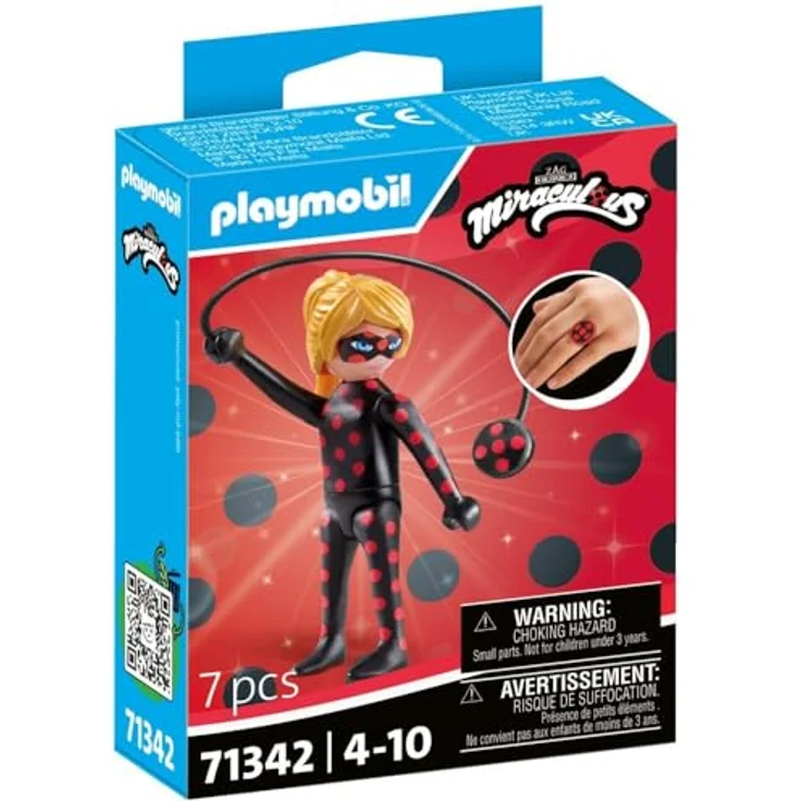 PLAYMOBIL Miraculous 71342 Antibug, Spielfiguren-Set für Kinder ab 4 Jahren, inklusive Ring und Charm, pflegeleicht und robust – Bild 1