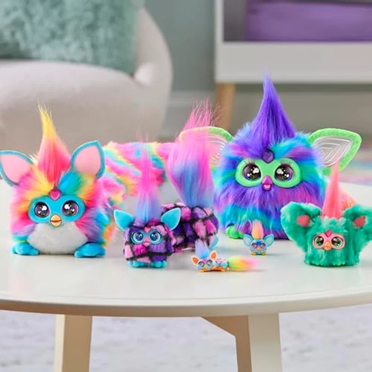 Hasbro Furby DJ Furblet Kitt-Ee-Luv, elektronisches Plüschspielzeug mit dehnbarem Körper und Musikfunktionen, für Kinder ab 6 Jahren – Bild 7