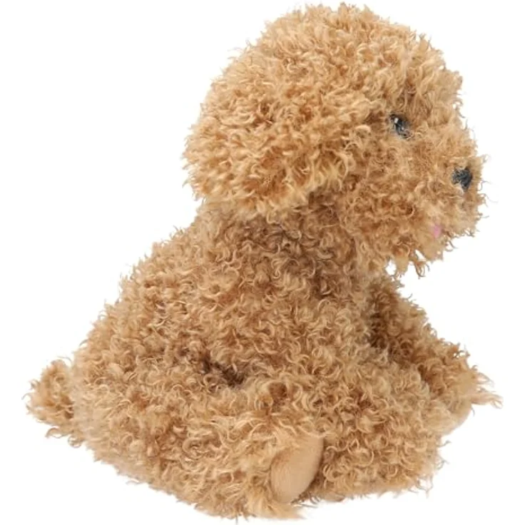 Depesche TOPModel Fur Ever Friends - Kuscheltier Hund Holly, 16 cm großes Plüschtier mit lockigem Fell in Hellbraun – Bild 2