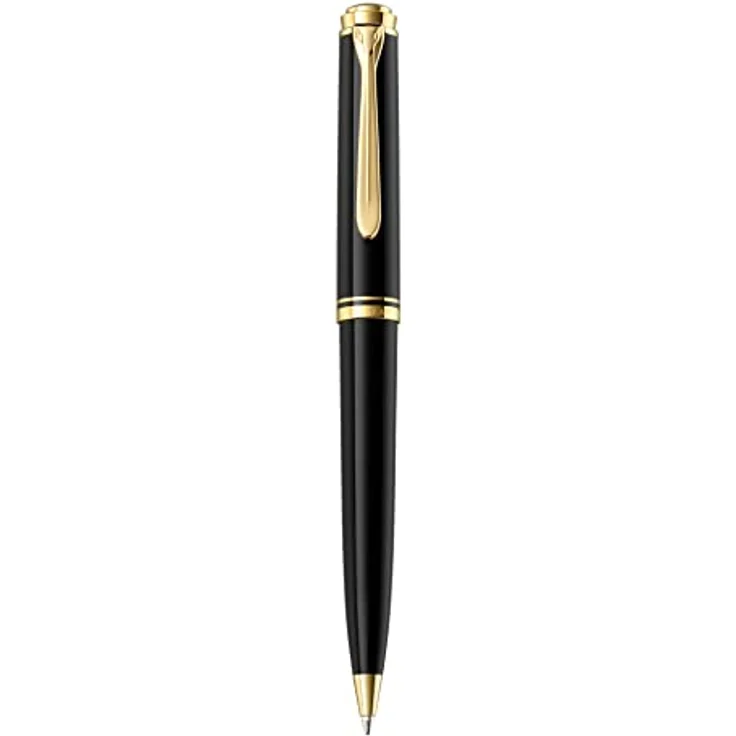 Pelikan Drehkugelschreiber Souverän K800, diamentbearbeitete Oberfläche, schwarz – Bild 3