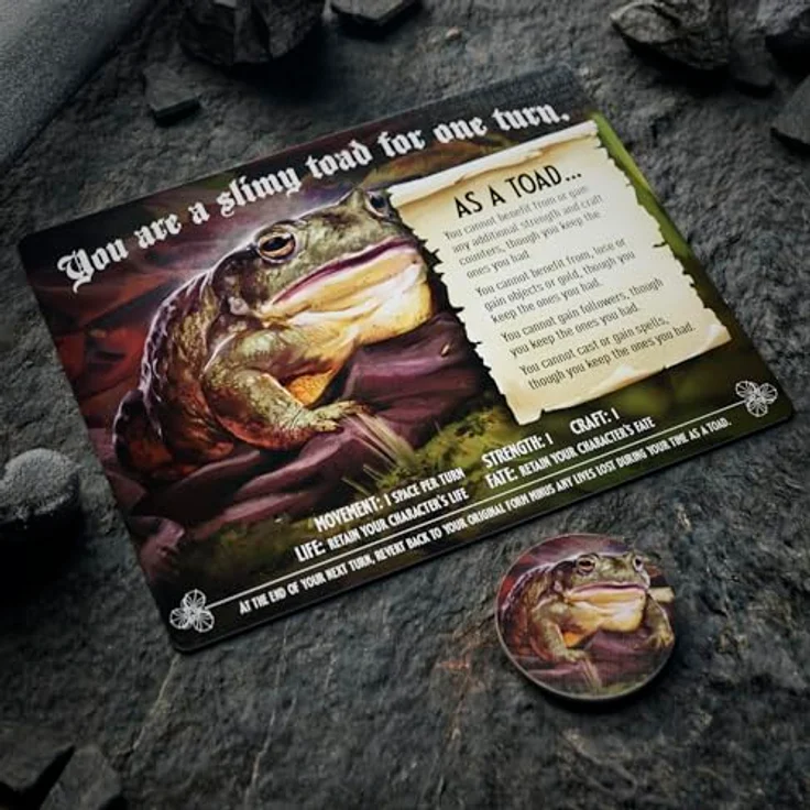 Hasbro Gaming Talisman: The Magical Quest Game, Brettspiel für 2-6 Spieler ab 12 Jahren mit 12 Charakteren und umfangreichen Abenteuerkarten – Bild 12