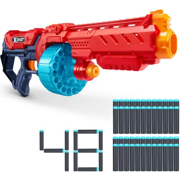 ZURU - XSHOT – Excel Turbo Fire – Pistole Pfeile Schaumstoff – Lieferung mit 48 Pfeilen – zieht bis zu 27 m – 36270-22 – Bild 1