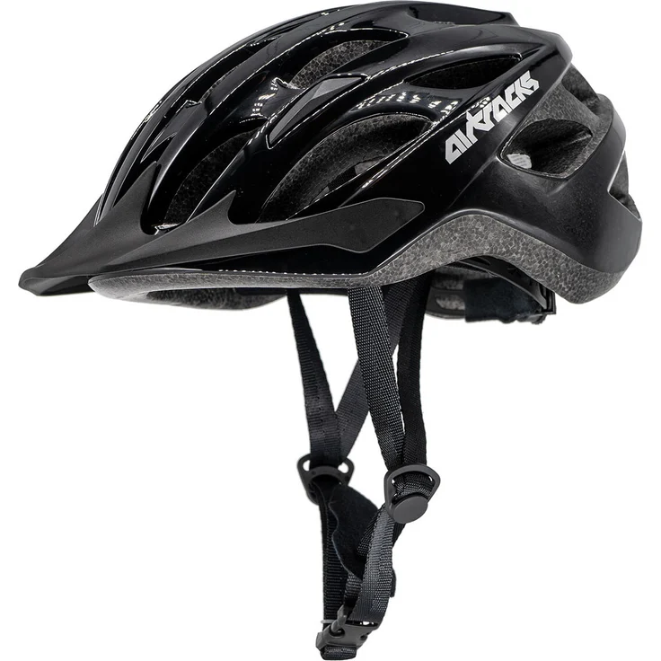 Airtracks Fahrradhelm Star K-60 Schwarz, Größe S/M / 53cm-58cm / für Herren und Damen - EPS-Körper + IN MOULD, 270g, 25 Belüftungsöffnungen, FS-6 Größenverstellsystem – Bild 1