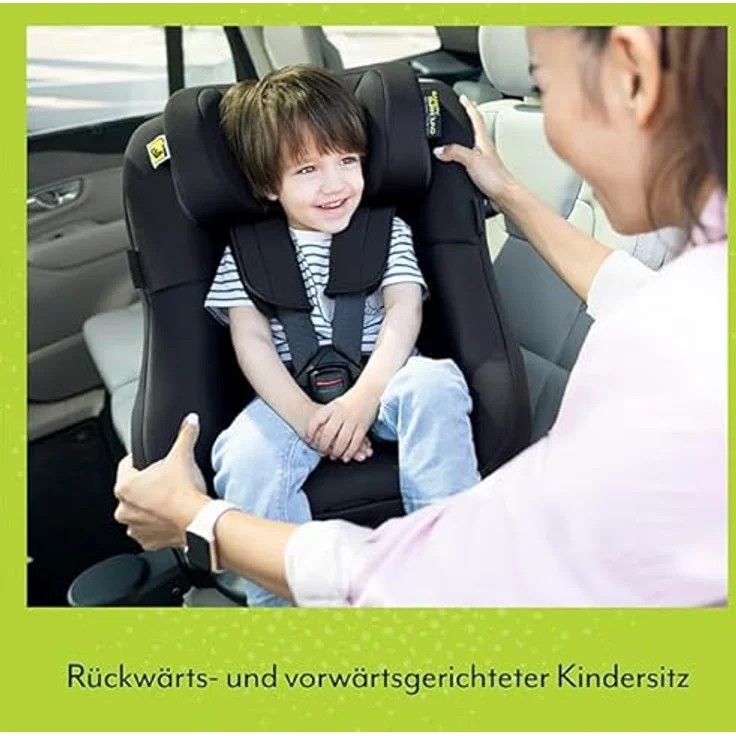 Graco Reboarder-Kindersitz Turn2Me DLX i-Size inkl. Isofix-Basis - Midnight, 360° drehbar, ab Geburt - 4 Jahre – Bild 5