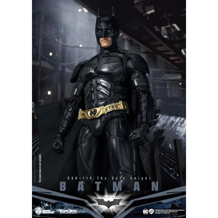 Beast Kingdom Batman (The Dark Knight) DAH-119 Dynamic 8-ction Figure, Sammelfigur mit über 22 Gelenkpunkten und hochwertigem Stoffumhang – Bild 2