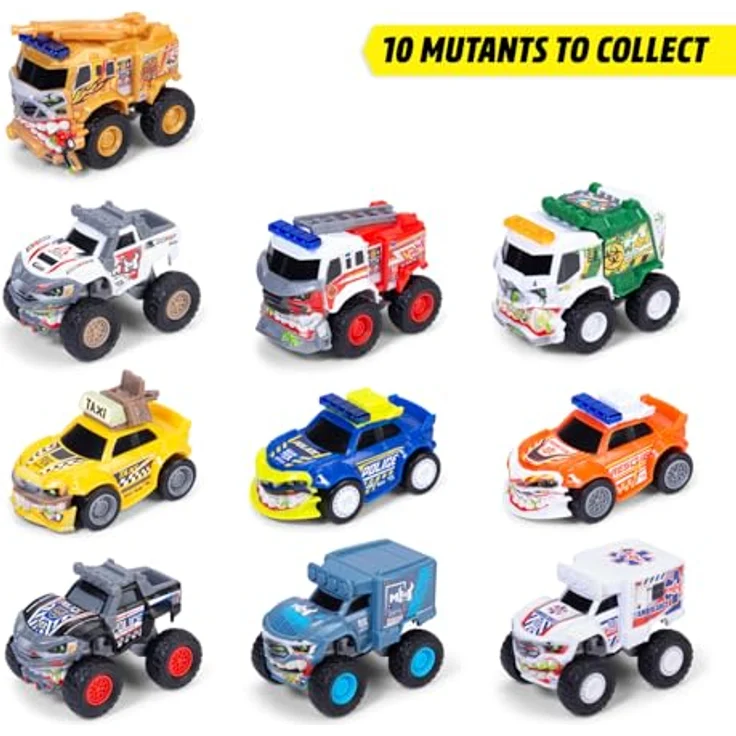 Dickie Toys Motor Mutants Überraschungsei, Überraschungsauto zum Zusammenbauen für Kinder ab 3 Jahren, inkl. 20 g Schleim, mehrfarbig, 1 von 10 Mutanten-Autos möglich, Oster-Überraschung – Bild 2