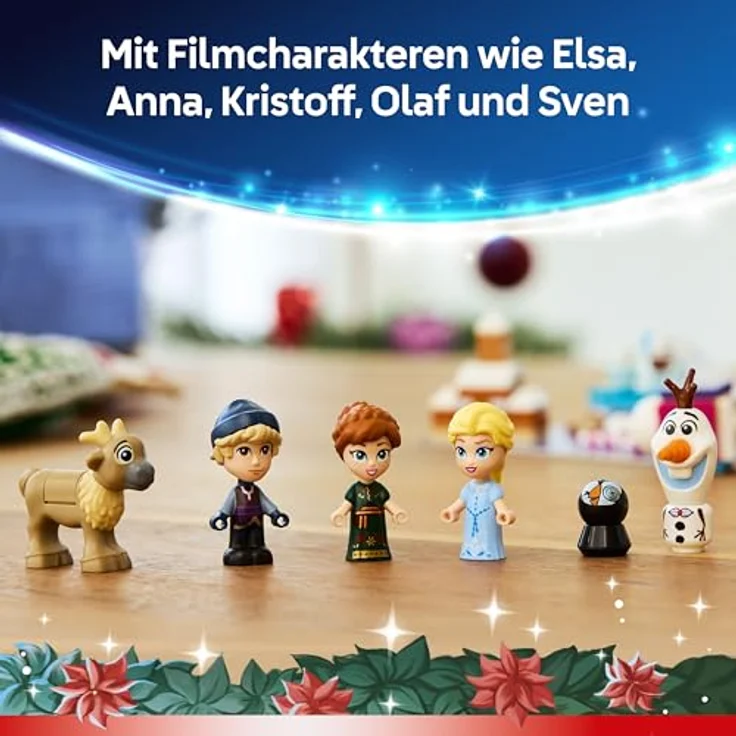 LEGO Adventskalender 2025 (LEGO Disney, 43273), inklusive festlichen Disney-Prinzessinnen-Motiven, für Kinder ab 5 Jahren, handlich und leicht, 415 g – Bild 5