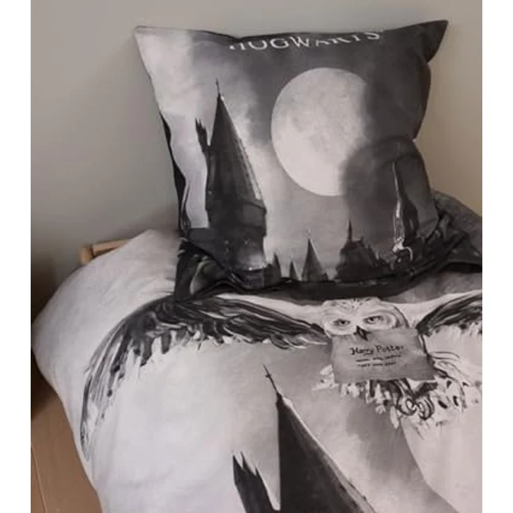 BrandMac Harry Potter Wende Bettwäsche Hogwarts 2tlg 135 x 200 cm, 100% Baumwolle, Kräftige Farben, Pflegeleicht, Blau – Bild 4