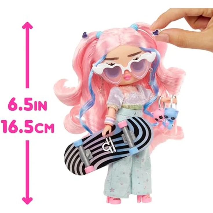 L.O.L. SURPRISE! Anziehpuppe L.O.L. Surprise Tweens Core Doll - Flora Moon, Modepuppe mit beweglichen Gliedern und 15 Überraschungen – Bild 4