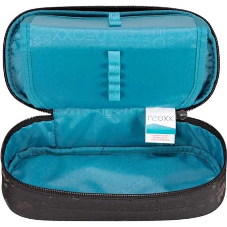 neoxx Schreibgeräteetui Schlamperbox, Jump, Splash Black, aus recyceltem Material – Bild 3