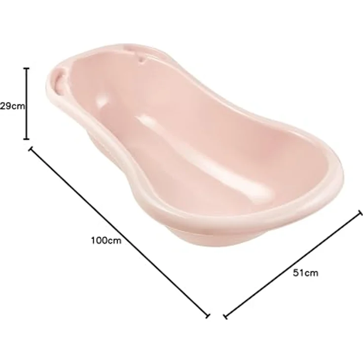 keeeper Ergonomische Babywanne, Ab 0 bis ca. 12 Monate, 100 cm, Wiktoria, Nordic Pink – Bild 8