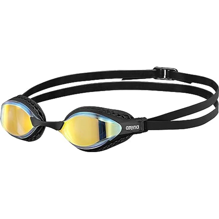 arena Airspeed Mirror Anti Beschlag Unisex Wettkampf Schwimmbrille für Erwachsene, Schwimmbrille mit Breiten Gläsern, UV-Schutz, 3 Austauschbaren Nasenstegen, Air-Seals Dichtungen – Bild 1