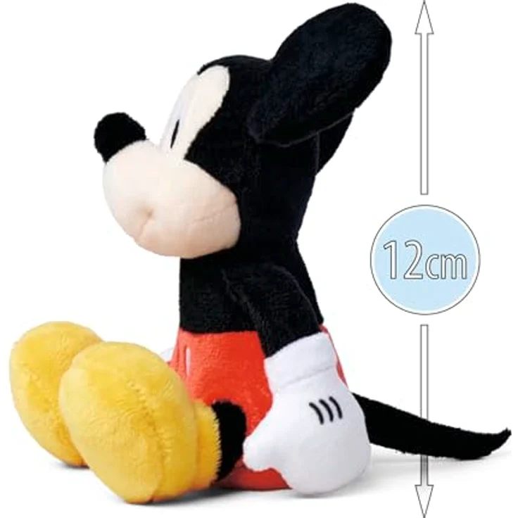 Simba 6315870460, Disney Micky Maus Schulter-Kuscheltier (12 cm), magnetische Plüschfigur für Fans & Kinder ab 0 Jahren – Bild 3