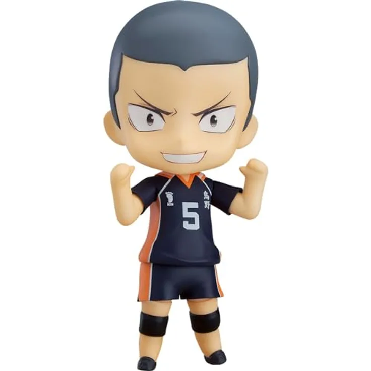 Good Smile Company Ryunosuke Tanaka Nendoroid, 10 cm Sammelfigur mit 3 Gesichtsplatten und Volleyballzubehör, Haikyu! re-Run