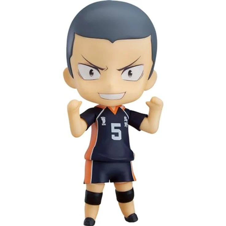 Good Smile Company Ryunosuke Tanaka Nendoroid, 10 cm Sammelfigur mit 3 Gesichtsplatten und Volleyballzubehör, Haikyu! re-Run – Bild 1