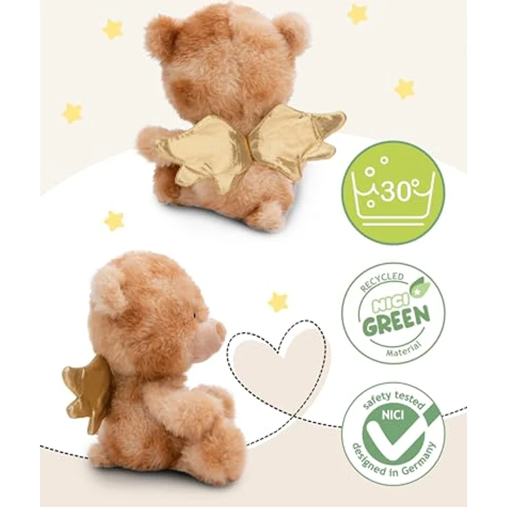 NICI Dein Schutzengel Kuscheltier Bär La La Bearie 28cm in Geschenkbox - Teddybär klein, Niedliches Stofftier zum Kuscheln und Spielen, Plüschtier für Schmusetierliebhaber - 61184 – Bild 3