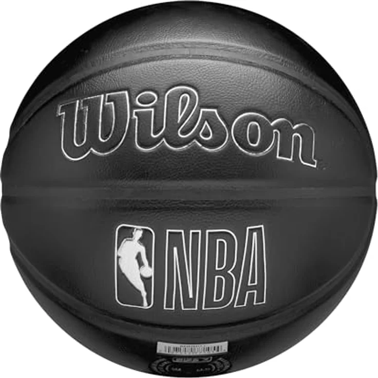 Wilson NBA Basketball Milwaukee Bucks, Lederverbundstoff mit gesticktem Mannschaftswappen, für den Innenbereich – Bild 7