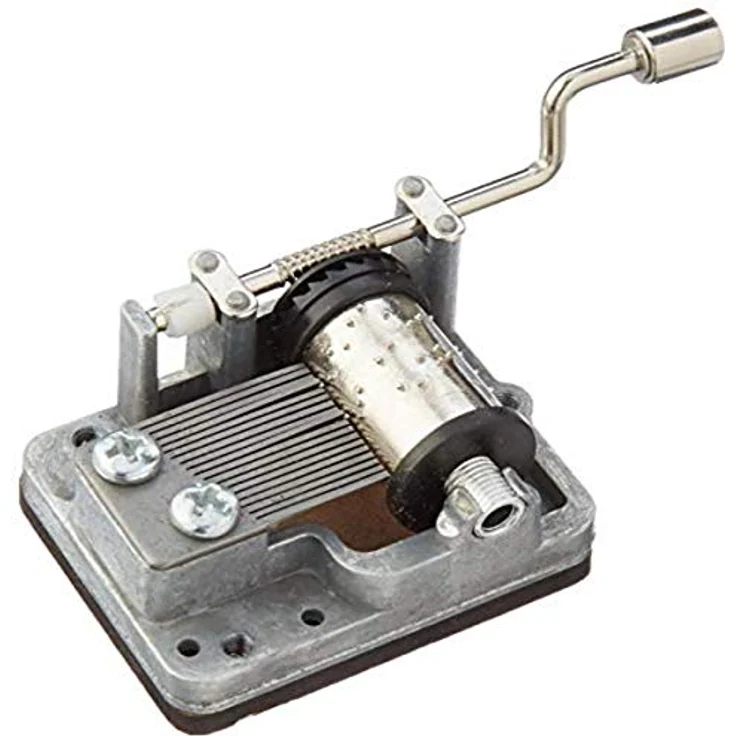 Kikkerland Mini Drehorgel Musikspielzeug - Happy Birthday, nostalgischer Leierkasten im Miniformat, 5x3,5x2,5 cm, Metall, 80g – Bild 2