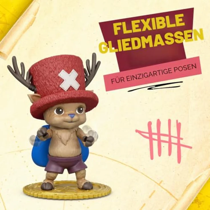 Moose Toys MS63318, Chopper Sammelfigur aus One Piece, 15 cm groß, detailreich für Sammler und kreatives Spiel – Bild 7