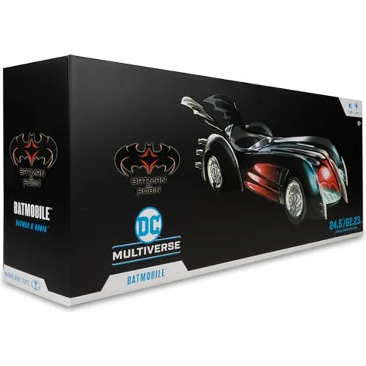 McFarlane Batman & Robin DC Multiverse Fahrzeug Batmobile, 63 cm mit Licht und Sound für 7-Zoll-Figuren – Bild 9