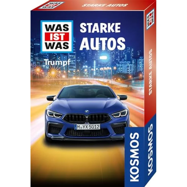 Kosmos 741884 was IST was Trumpf Starke Autos, Auto Quartett für Kinder ab 8 Jahre, Trump Kartenspiel – Bild 1