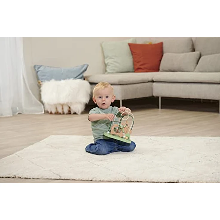 Eichhorn - Baby HiPP Motorikschleife mit 2 Schleifen und Eselmotiv, 6x18x18cm, 100 % FSC Zertifiziertes Buchen- und Birkenholz, ab 1 Jahr – Bild 5