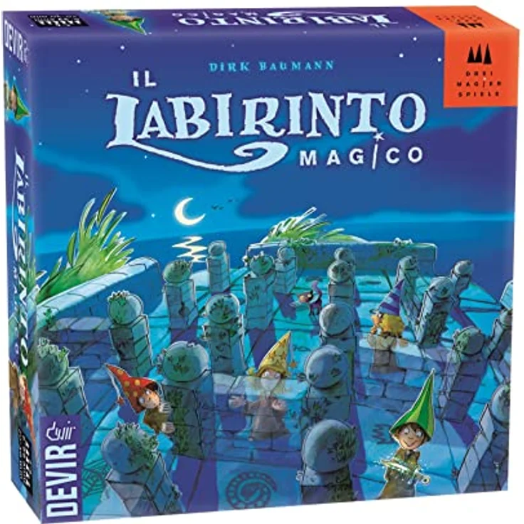 DEVIR Das Labyrinth Magico, Brettspiel für 2-4 Spieler, fördert strategisches Denken und Teamarbeit – Bild 1