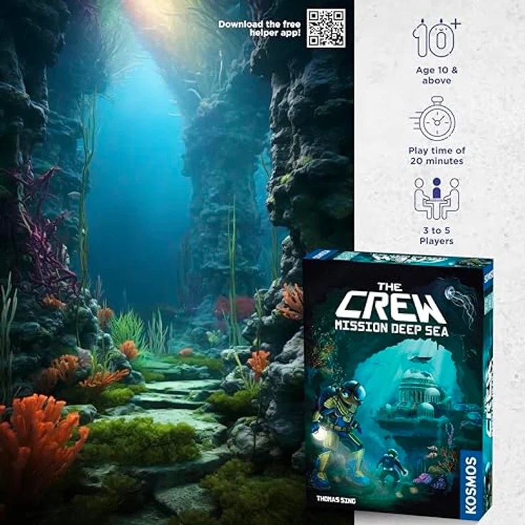 Thames & Kosmos The Crew: Mission Deep Sea, Cooperative Card Game, Trick Taking Game, Ages 10+ – Bild 2