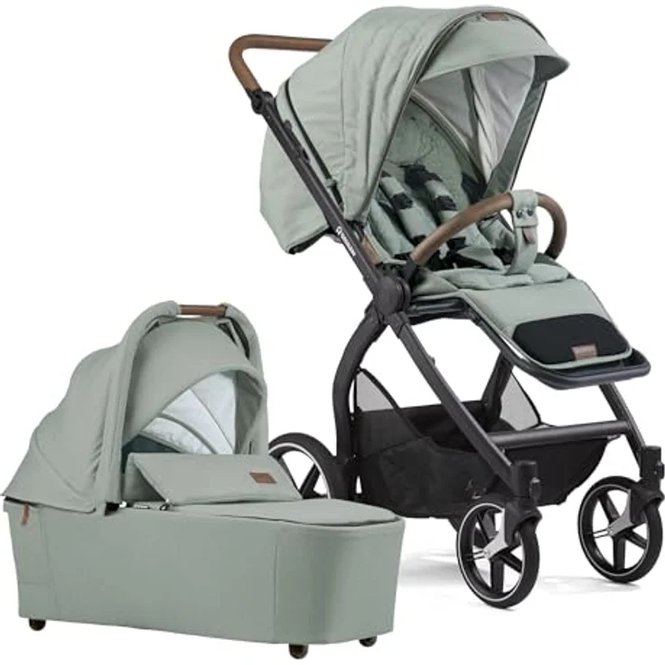 Gesslein FX4 Swing 2in1 Kinderwagen-Set, inkl. Babywanne Panorama Lyx, ergonomische Liegeposition und UV-Schutz – Bild 2