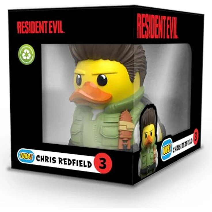 TUBBZ Box-Ausgabe Chris Redfield Sammler-Vinyl-Gummiente Figur - Offizielles Resident Evil Merchandise, 9 cm groß, TV, Film & Videospiele – Bild 2