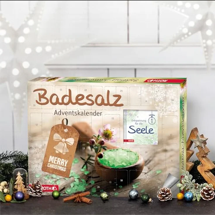 Roth Adventskalender Badesalz, mit Meersalz und Entspannungsbuch, für Erwachsene – Bild 5