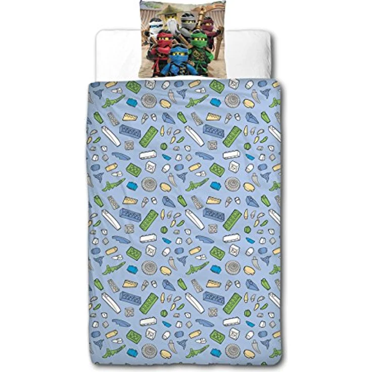 Ninjago Jungen Bettwäsche Set · Lego Motiv BE COOL · Kissenbezug 80x80 + Bettbezug 135x200 cm · 100% Baumwolle in glatter Renforcé Qualität – Bild 3