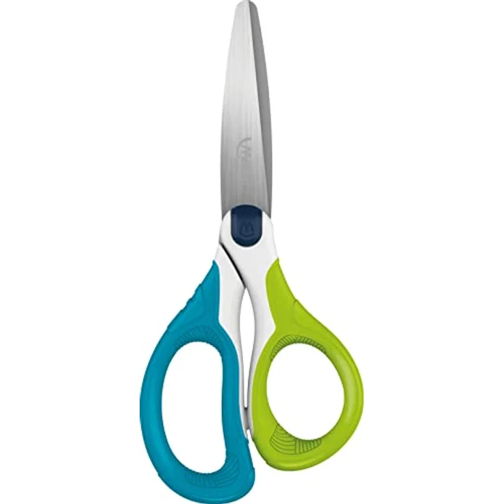 MAPED SENSOFT Papierschere, ergonomische Kinderschere mit flexiblem Griff, hellgrün, 13 cm – Bild 3