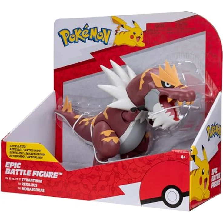 Pokemon PKW3422 - Epic Figure Monargoras, bewegliche 30 cm Battle Figur mit authentischen Details – Bild 5