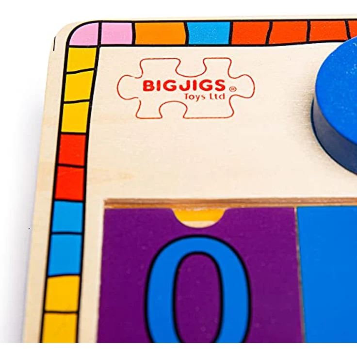 Bigjigs Wooden Learning Game Counting, 55-teiliges Lernspielzeug zum Zählen für Kinder ab 2 Jahren, bunt – Bild 3