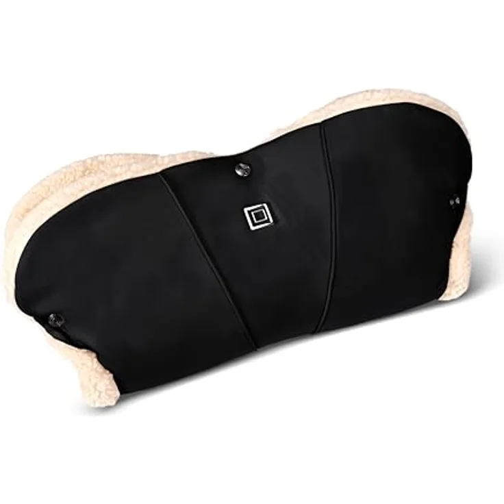 MOON Handmuff Onyx, Handwärmer mit Teddyfell-Innenfutter und stylischem Design