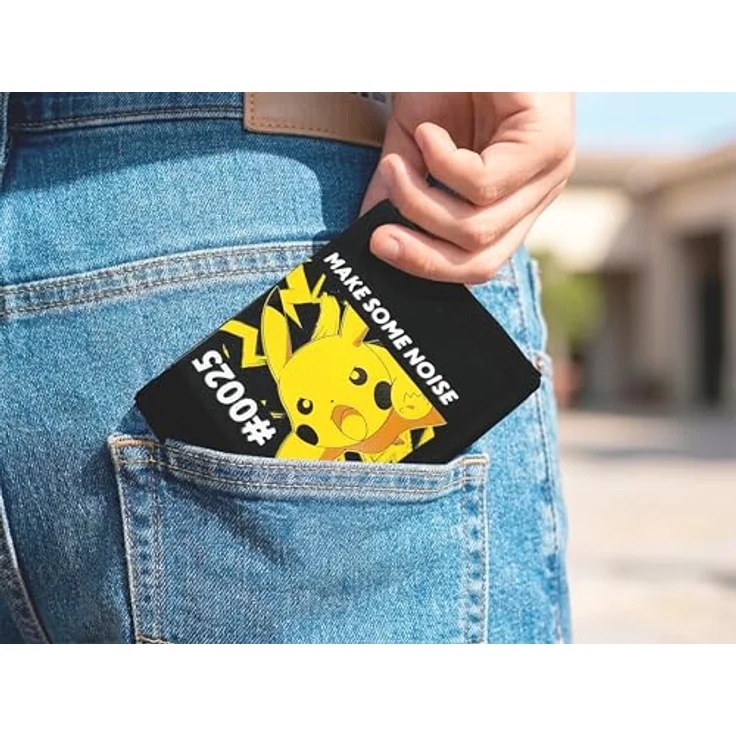 POKÉMON Geldbörse Kinderportemonnaie mit Klettverschluss, Münzfach und Kartenfächern, kompakte Größe für Schulranzen und Rucksack – Bild 5